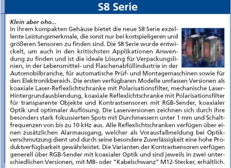 S8 Serie - Klein aber oho...