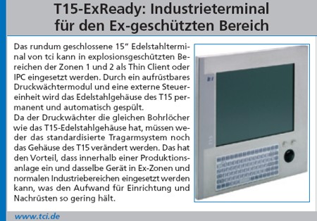 Industrieterminal f&uuml;r den Ex-gesch&uuml;tzten Bereich